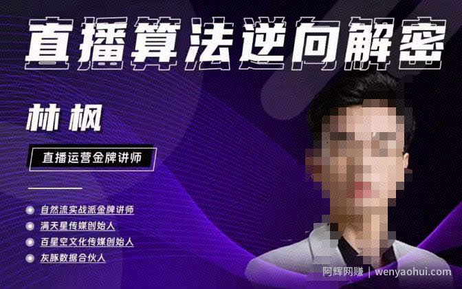 林枫直播算法逆向解密980线上课，选品+建模+老号重启+控流+罗盘分析+小店随心推