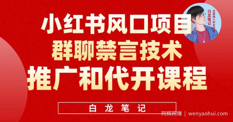 小红书风口项目日入300+，小红书群聊禁言技术代开项目，适合新手操作