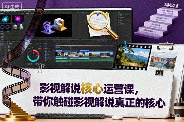 影视解说核心运营课，带你触碰影视解说真正的核心