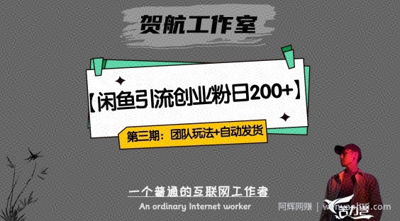 第三期：暴力引流，无脑搬运，闲鱼创业粉引流一天200+，更新全自动发货的团队闭环模式【揭秘】