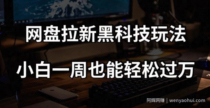 网盘拉新黑科技玩法，小白一周也能轻松过万【全套视频教程+黑科技】【揭秘】