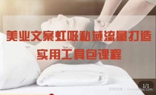 美业文案私域流量打造实用教程：学会私域流量打造和营销！