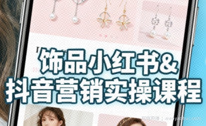 抖音+小红书饰品卖货：货源、开店、内容全教会，让新手快速掌握饰品线上营销全流程，轻松开启变现路