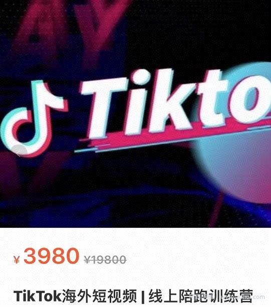TikTok海外抖音短视频线上陪跑训练营，玩赚Tiktok少走弯路
