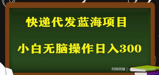 2023最新蓝海快递代发项目，小白零成本照抄也能日入300+