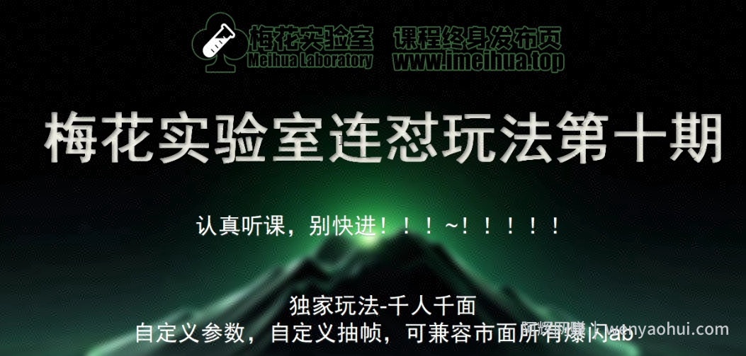 梅花实验室社群专享课视频号连怼玩法第十期课程+第二部分-FF助手全新高自由万能爆闪AB处理