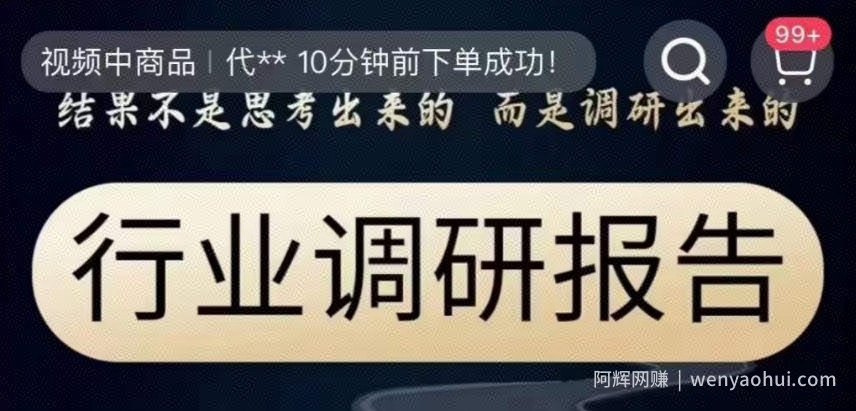 行业调研报告，结果不是思考出来的而是调研出来的