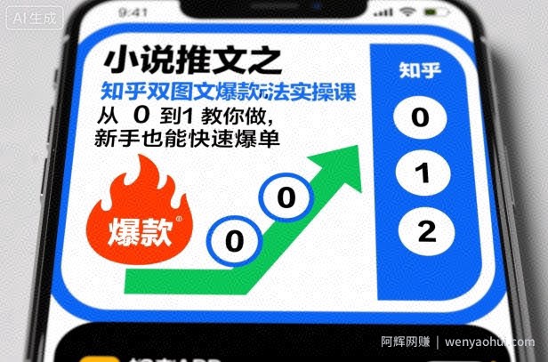 小说推文之知乎双图文爆款玩法实操课，从0到1教你做，新手也能快速爆单