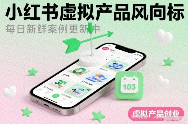 小红书虚拟产品风向标（每日新鲜案例更新中）