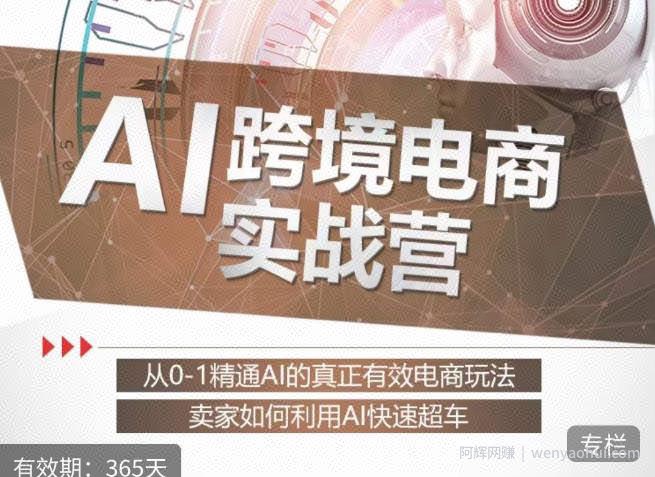 白龙老师·AI跨境电商实战营：从0-1精通Al的真正有效电商玩法，卖家如何利用Al快速超车