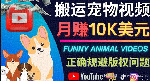 搬运TIKTOK视频到YouTube，并进行二次创作，月赚1万美元以上