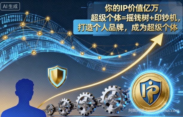你的IP价值亿万，超级个体=摇钱树+印钞机，打造个人品牌，成为超级个体