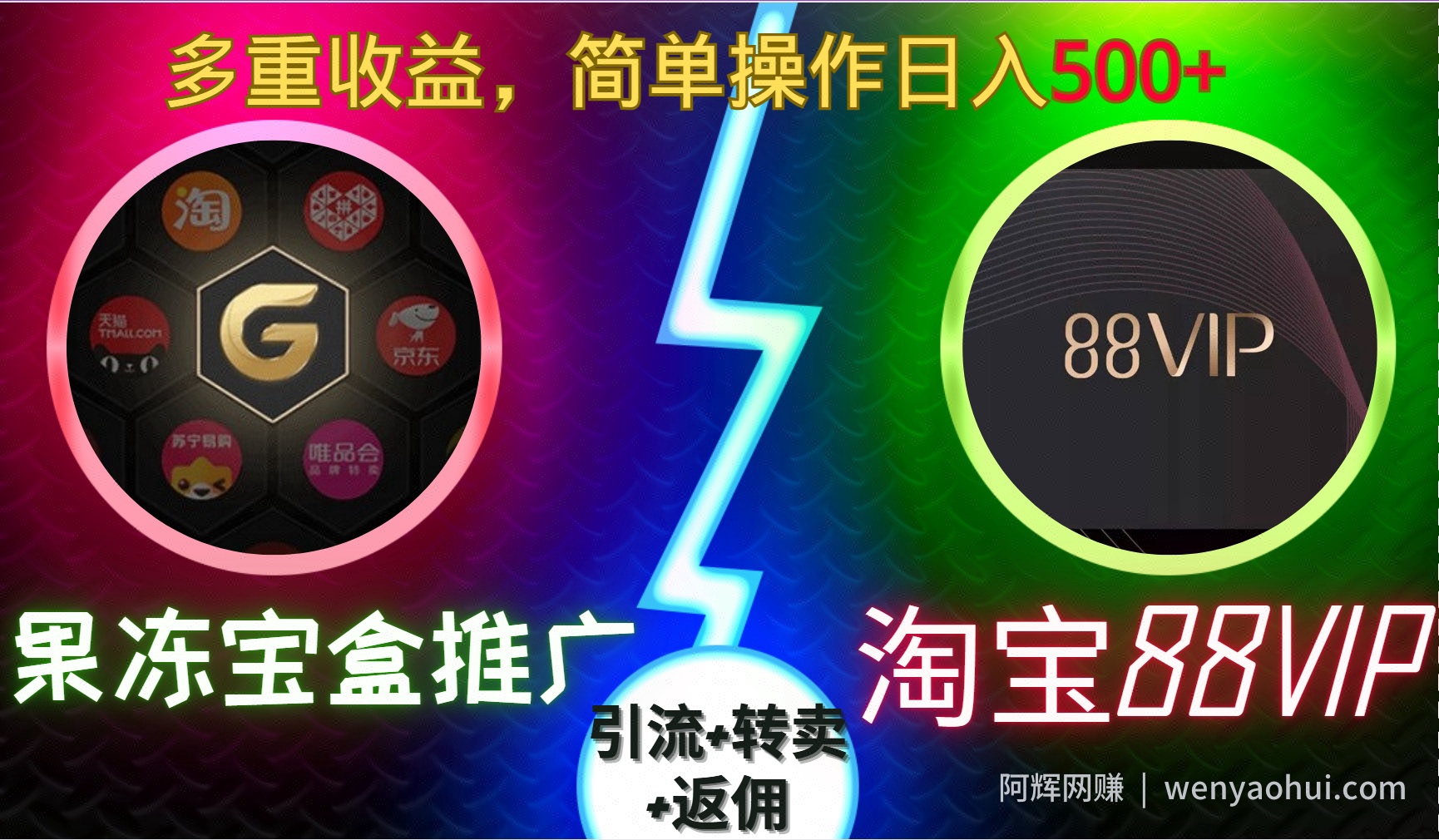 果冻宝盒推广88VIP，引流+转卖+返佣，多重收益，简单操作日入5张【揭秘】