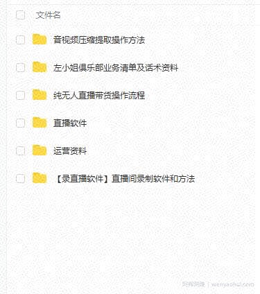 左小姐-直播带货俱乐部十三行、无人直播，全套教程附：工具、文档、话术资料