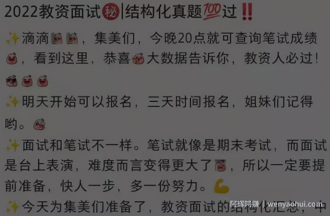 虚拟賺米项目：小红书上做教资项目，如何月入10000+