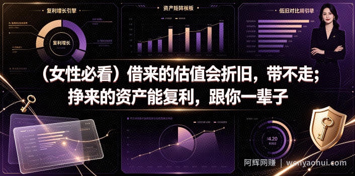 付费文章：（女性必看）借来的估值会折旧，带不走；挣来的资产能复利，跟你一辈子