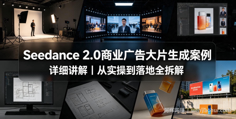Seedance 2.0商业广告大片生成案例详细讲解｜从实操到落地全拆解