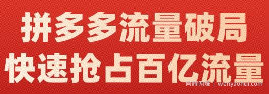 阿杰·拼多多流量破局:如何打黑标，爆款的思路，拼多多流量框架，快速抢占百亿流量