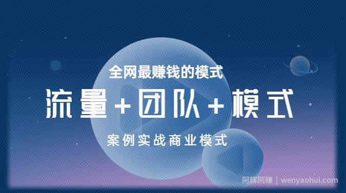 王冲老师《流量+团队+模式》商业模式实战课，全网最賺米的模式