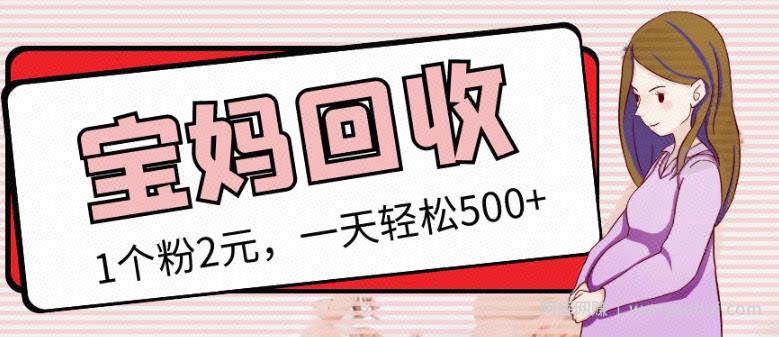 最新小红书母婴号宝妈粉回收项目，1个粉2元，一天轻松500+案例分享【粉丝包回收】