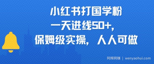 小红书打国学粉，一天进线50+，保姆级实操，人人可做