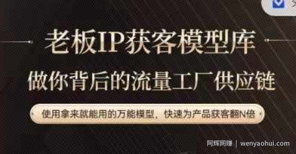 老板IP流量供应链，动作越少，账号越好，使用拿来就能用的万能模型，快速为产品获客翻N倍