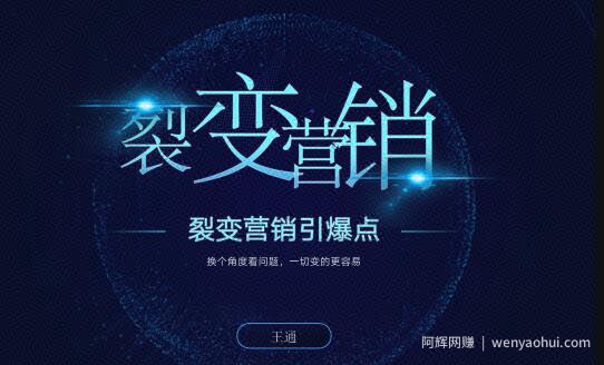王通《裂变营销引爆点》详细讲解裂变营销的模式、工具、势能