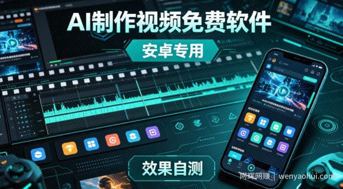 AI制作视频免费软件，安卓软件，效果自测
