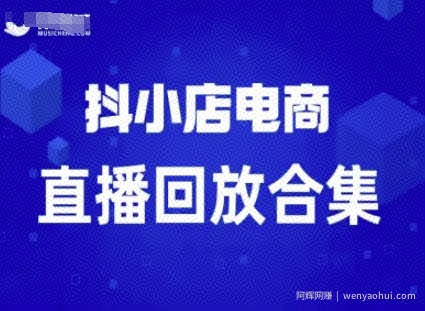 短视频电商：抖小店变现从0到盈利过直播回放
