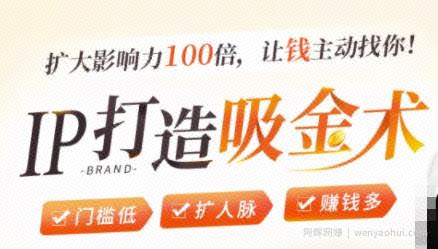 IP打造吸金术：0基础0资源，也能扩大影响力100倍，让钱主动找你！