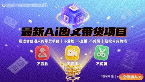 最新Ai图文带货项目，最适合普通人的带货项目，不露脸 不直播 不剪辑就可以轻松带货搞钱（完结）