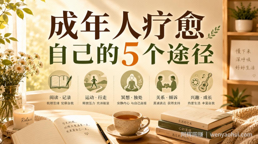 付费文章：成年人疗愈自己的5个途径