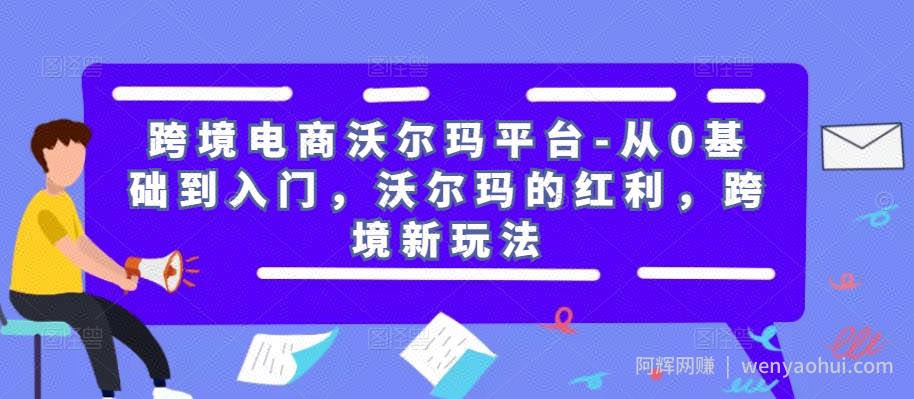 跨境电商沃尔玛平台-从0基础到入门，沃尔玛的红利，跨境新玩法