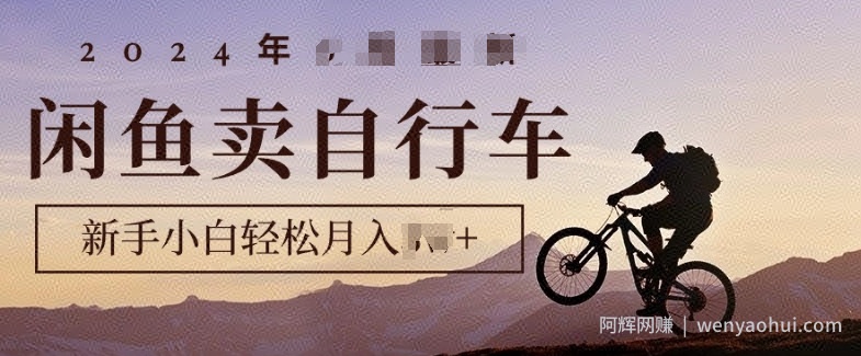 骑行圈的秘密之我在闲鱼卖自行车，项目门槛低，0成本就可以操作