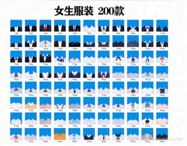 全网最全版本！证件照素材合集，近40GB素材文件，涵盖男女儿童结婚、海马体、形象照、五官全套素材