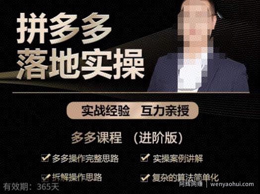 拼多多实战篇·落地实操：多多操作完整思路+实操案例讲解+拆解操作思路+复杂的算法简单化