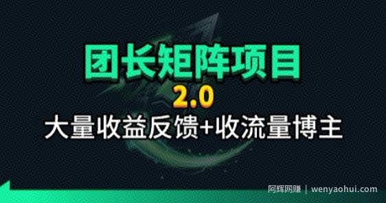 【团长合作2.0】视频矩阵项目_招发手矩阵+剪辑师，共赢项目【揭秘】