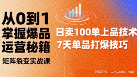 抖音小店爆品打造与矩阵裂变实战课，从0到1掌握爆品运营秘籍