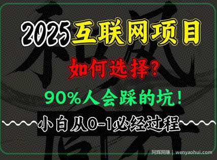 2025年互联网项目搞钱方法论,全是干货,肺腑之言,新手从0-1必经过程,边看边实操