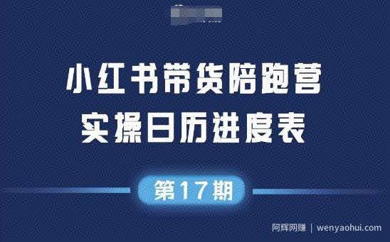 小红书第17期带货陪跑营，不囤货，无不直播，无不投流，通过选品+笔记内容+测品+笔记铺量+矩阵运营打爆款（更新）