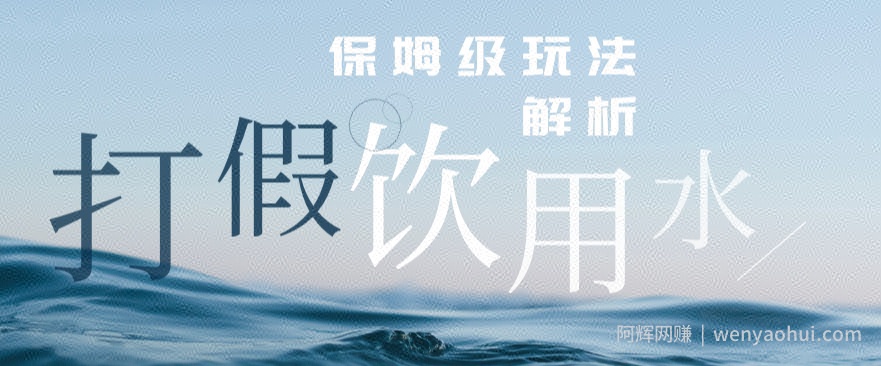 打假维权饮用水赔付玩法，一单收益上千【详细视频玩法教程】【仅揭秘】