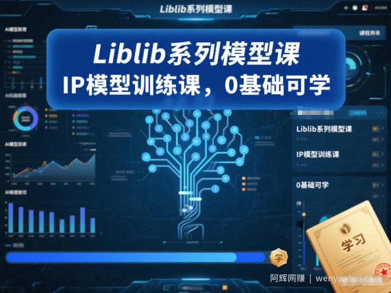 Liblib系列模型课,IP模型训练课,0基础可学