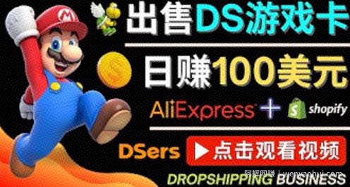 出售DS游戏卡,日赚100美元以上,净利润可达100%