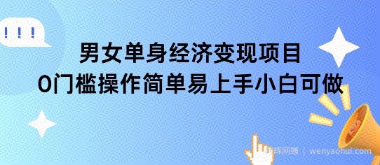 女单身经济项目变现周期长可复购率高日入1k+