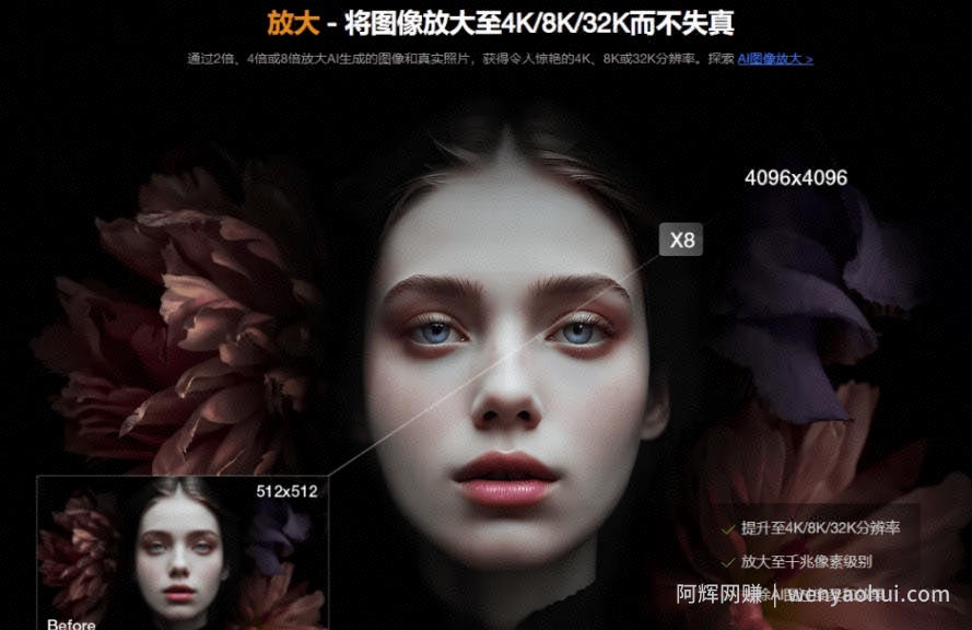 Win/Mac双端支持!最新永久终身版,支持老照片修复,图片变清晰无损放大工具,Aiarty Image Enhancer