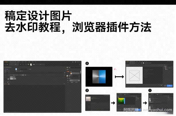 稿定设计图片去水印教程，浏览器插件方法