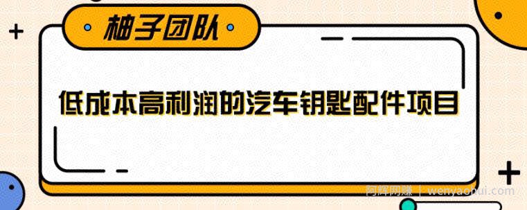 线下暴利賺米生意，低成本高利润的汽车钥匙配件项目【视频教程】