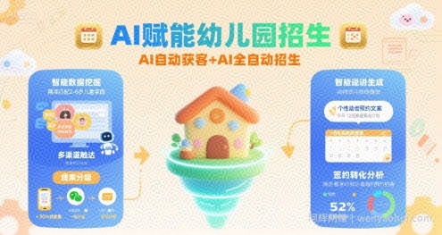 AI赋能幼儿园招生，AI自动获客+AI全自动招生