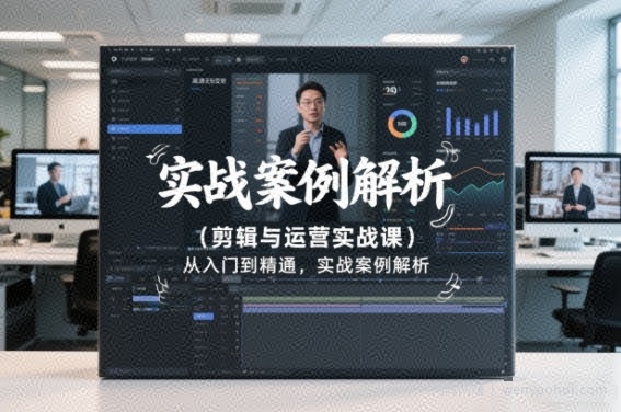 剪辑与运营实战课，从入门到精通，实战案例解析（更新2026）