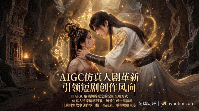 AIGC仿真人《合欢宗》短剧教学，用AIGC解锁缠绵爱恋的全新呈现方式，让跨时空故事创作零门槛、高品质，重构短剧生态